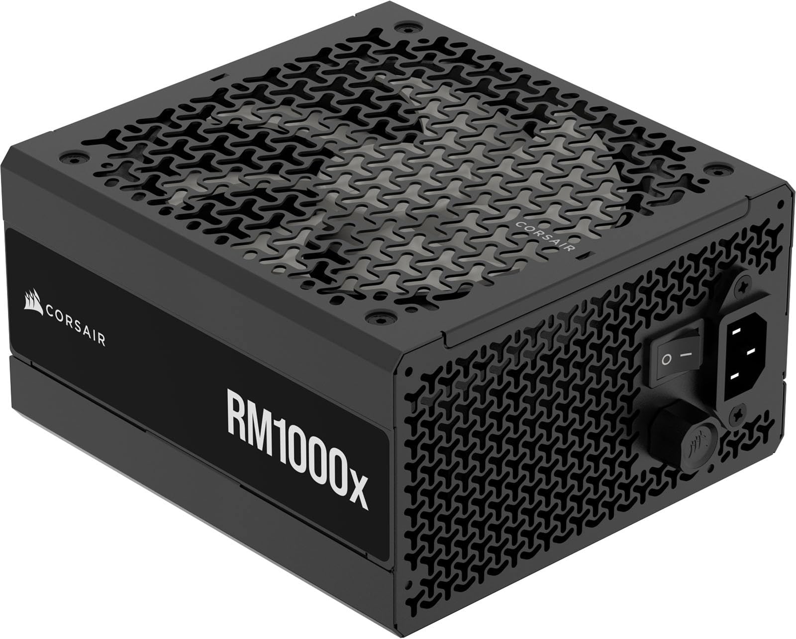 Corsair RM1000x Fuente de alimentación ATX Totalmente Modular de bajo Ruido - Compatible con ATX 3.1 - Soporte PCIe 5.1 - Cybenetics Gold Efficiency - Conector Nativo 12V-2x6 - Negro