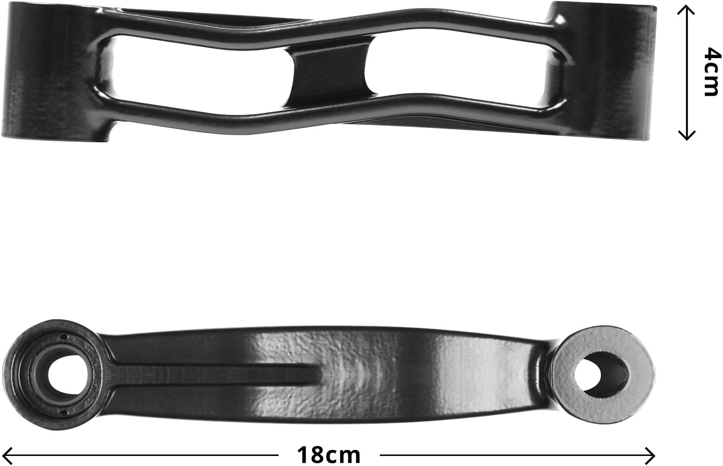 Duronic Spare Arm DM35 [2 PACK] 2x Arms Compatible with All Duronic Monitor Desk Mounts & Poles | BLACK | Aluminium | 18cm x 4cm each | Use to Extend DM351, DM352, DM353, DM354