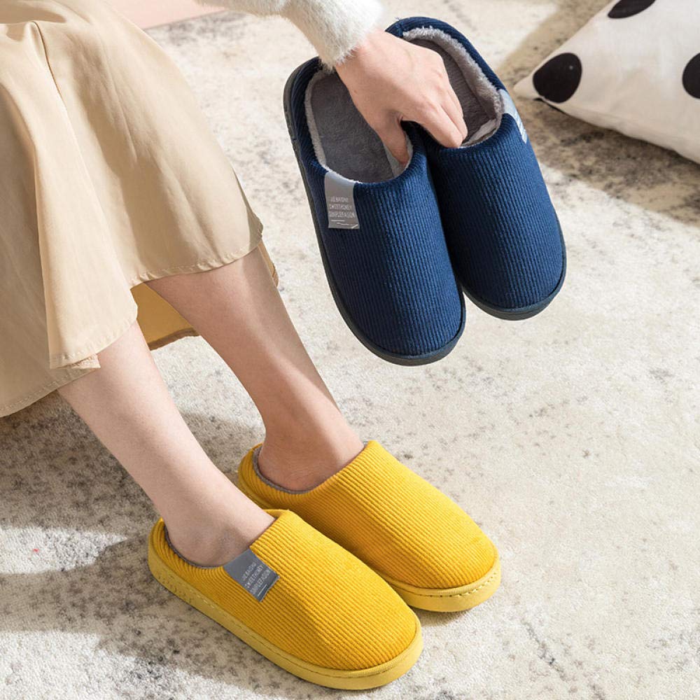 Inicio Interior Cálido Nuevo Otoño Invierno Zapatillas De Casa De Algodón Hombres Mujeres Calidez Interior Pareja Felpa Hogar Zapatos De Confinamiento De Plataforma Antideslizantes