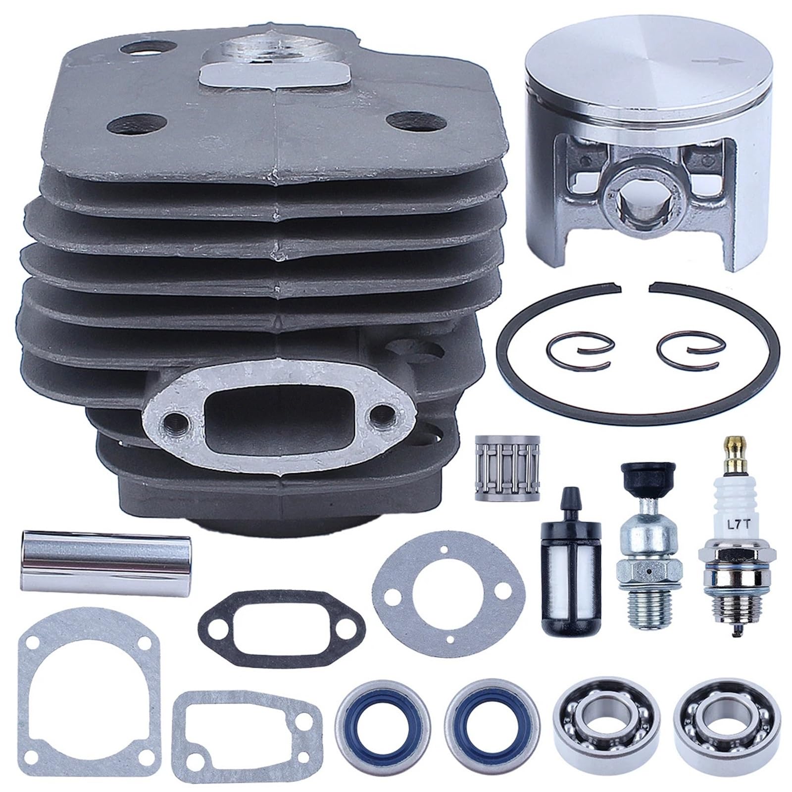 52mm Big Bore Cylinder Piston Kit fit for 162 266 266SE for Chainsaw Nikasil Replacement Garden Big Bore Kit Big Bore Cylinder Piston Kit