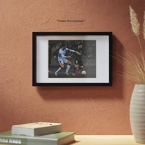 Miniatura 5 de Ikonic Fotohaus Lionel Messi Cristiano Ronaldo the Final Matchup - Autografía firmada, arte de pared para decoración del hogar