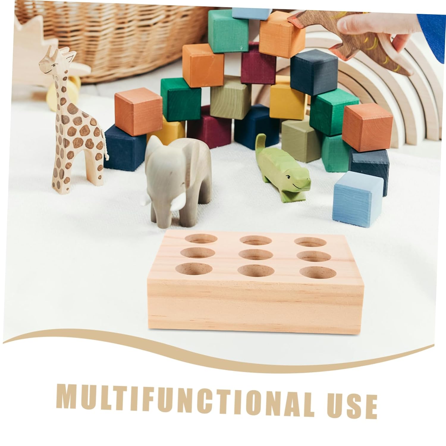 VICASKY Insect Specimen Needle Storage Base Wooden Display Stand for DIY Specimen Making Educational Use for Insect Pinning and Collection