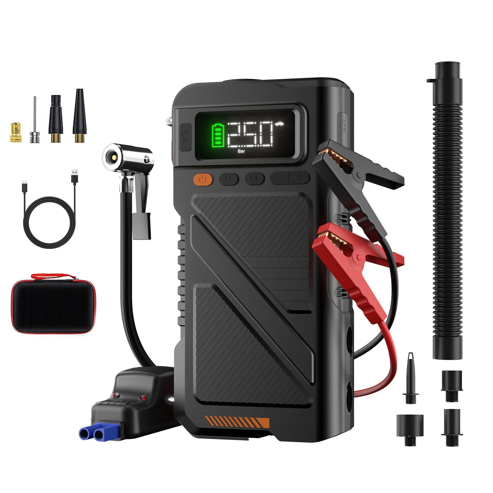 Amazon.com: Geeneu 8000A Jump Starter with Air Inflator & Deflator