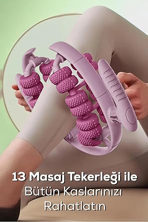 Fontenay Sıkılaştırıcı Masaj Aleti- 13 Tekerlekli Kas Gevşetici Lenf Drenaj Rulo