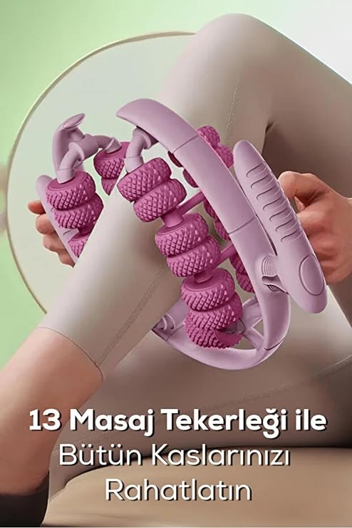 Fontenay Sıkılaştırıcı Masaj Aleti- 13 Tekerlekli Kas Gevşetici Lenf Drenaj Rulo