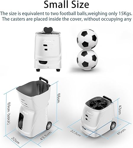 Miniatura 7 de PP-Smart-Máquina de pickleball inteligenteCapacidad de 80+ bolas  4-6 horas de duración de la batería  Velocidad 12.4-74.6 mih  20 puntos de
