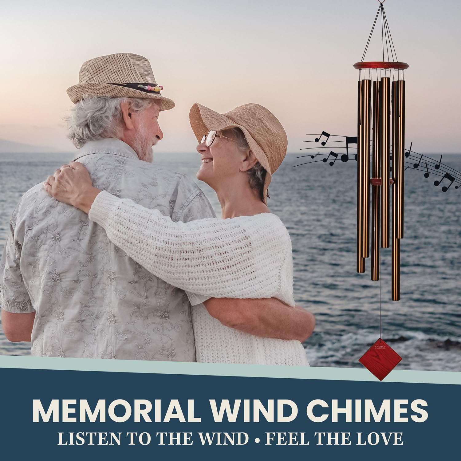 Woodstock Chimes Encore Chimes of Neptune Carillon éolien Couleur Bronze