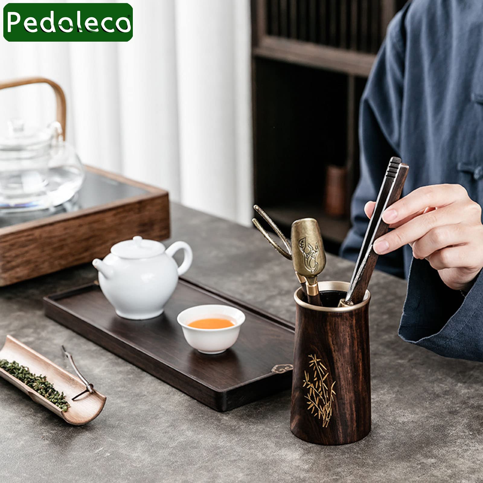 Amazon｜Pedoleco 中国茶道具セット 中国茶器 六君子 5点セット 茶匙 