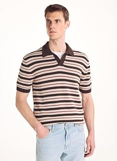 Ted Baker Çizgili Kazak Açık Kahve 2XL, 5003364739