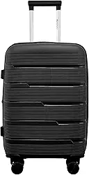 Mala de Bordo 10kg em Polipropileno com Cadeado TSA Rodas 360 Removíveis Gladiador P2 (Preto)