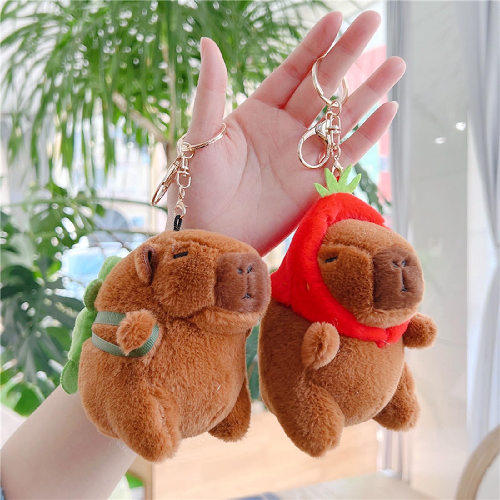 Capibara Peluche Llavero De Peluche Capibara Kawaii - Colgante Divertido Para Mochilas Y Llaves - Regalo Original Y Gracioso Capibara Kawaii Llavero