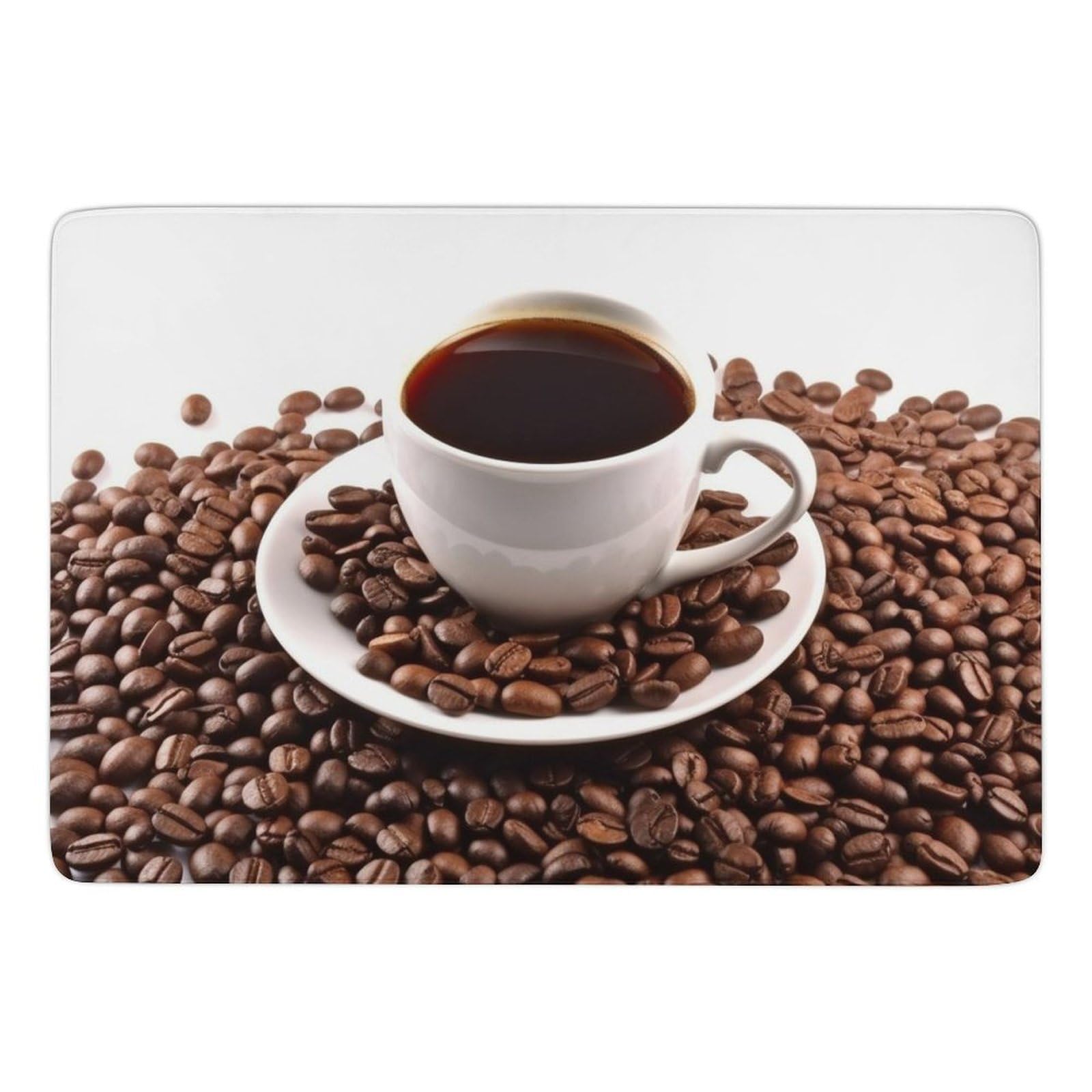 Tapis de bain pour salle de bain et baignoire ambiance café