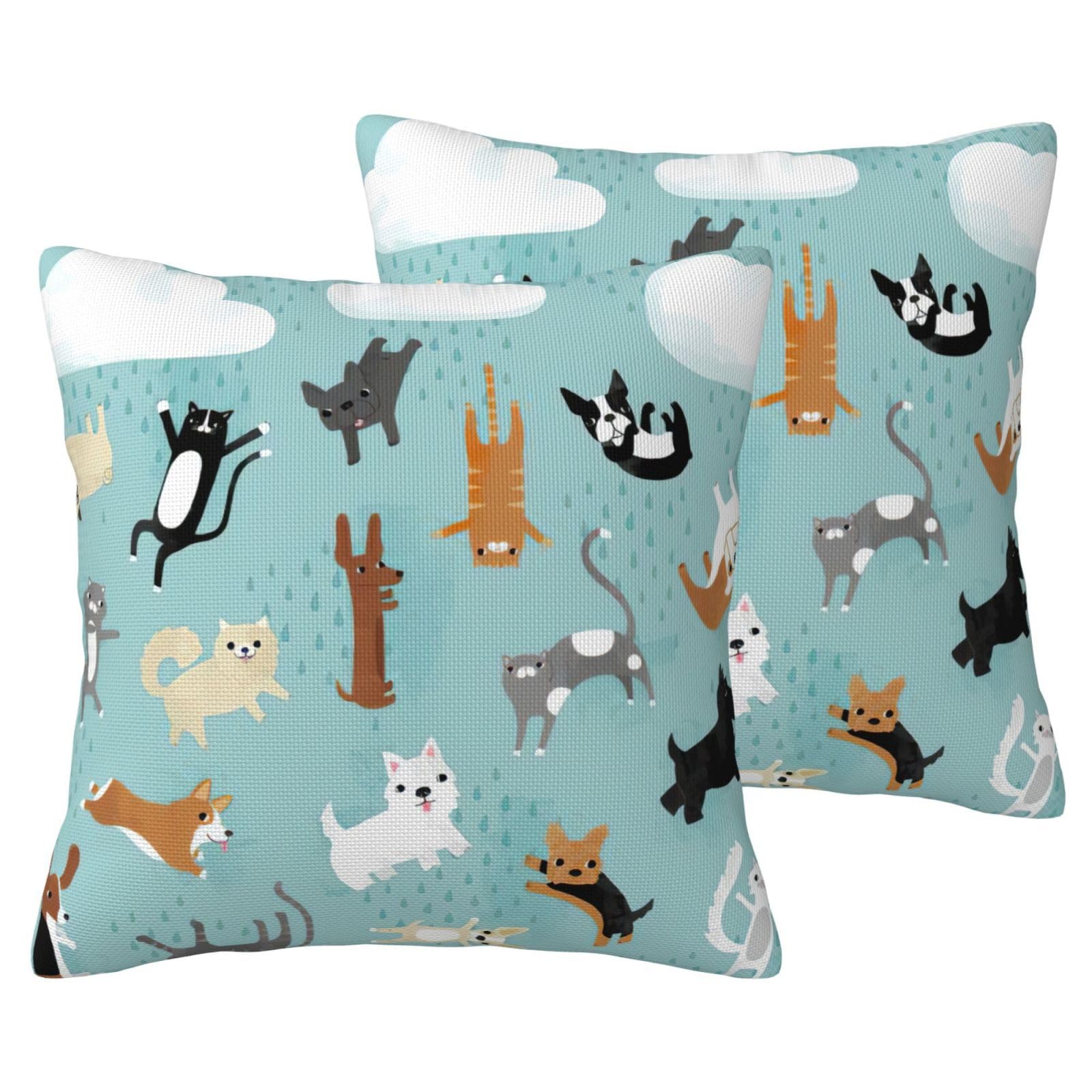 Housses de coussin chat et chien EdWal pour décorer le lit