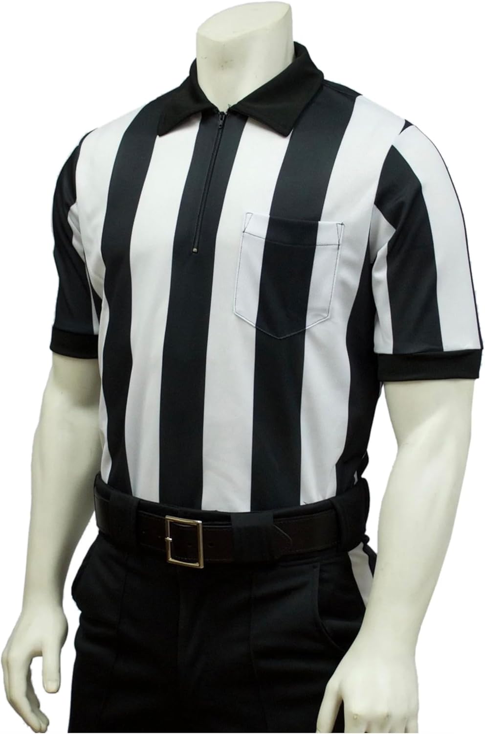 Smitty FBS-137 | 2 1/4" Stripe Performance MESH Football Referee Short Sleeve Shirt | Pro Official Elite