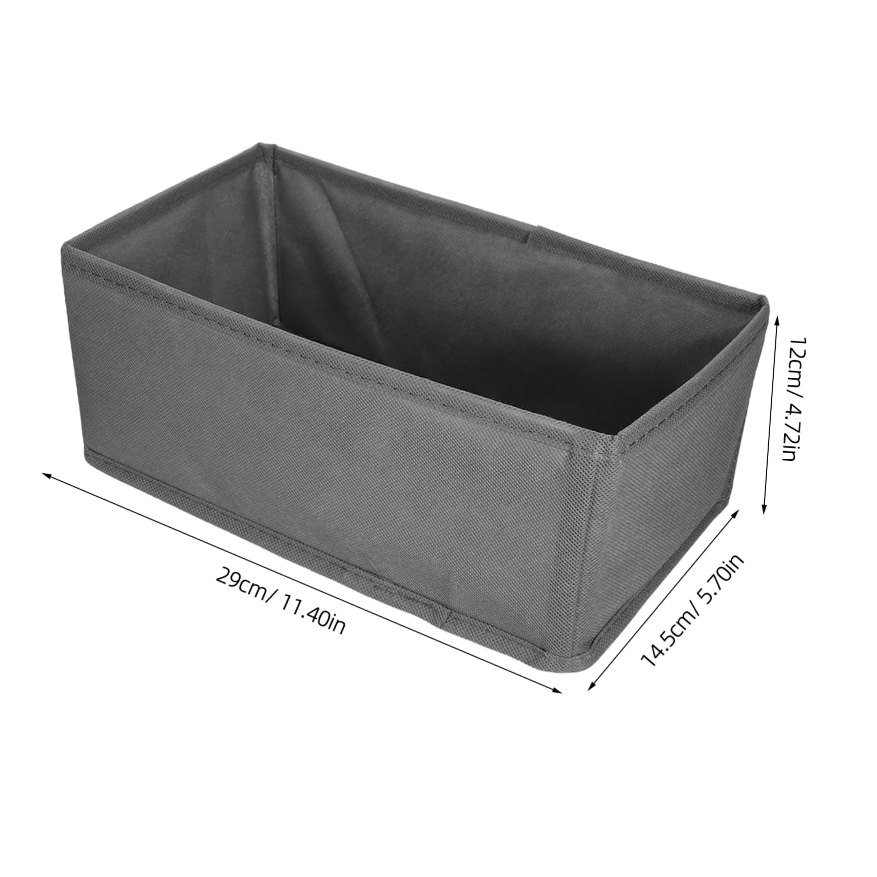 Gatuida 6pezzi Tessuto Organizer per Biancheria Intima Contenitori per Riporre Vestiti Divisori per Cestini per Calzini Sciarpe Cravatte Asciugamani