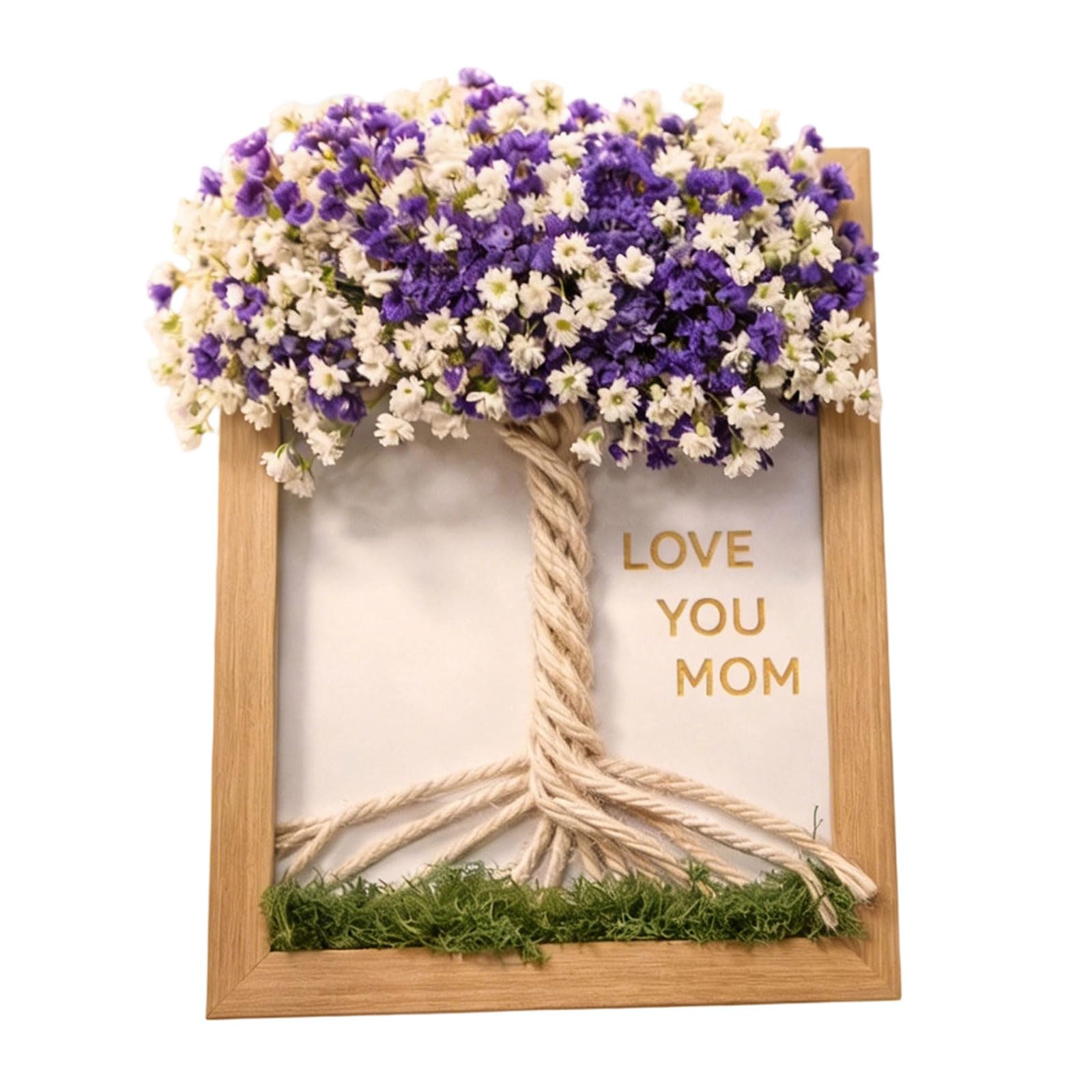 Creative Flower Frame for Mom Birthday Christmas Party Activity Small Home Decoration Family Photo Wooden Photo