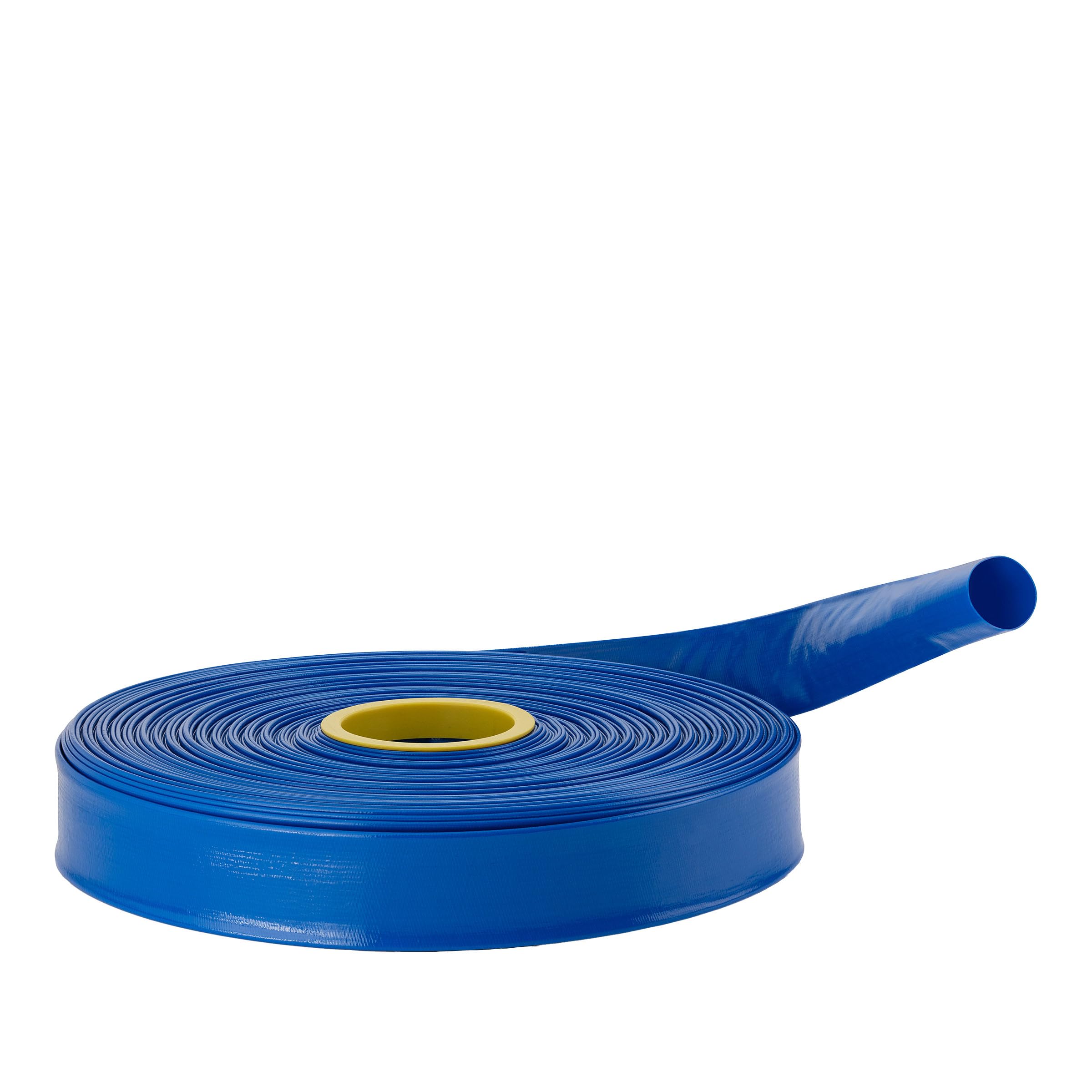 Alpine Corporation FDH112 - Manguera de descarga de agua plana de PVC (1-1/2 pulgadas, ID x 300 m), color azul