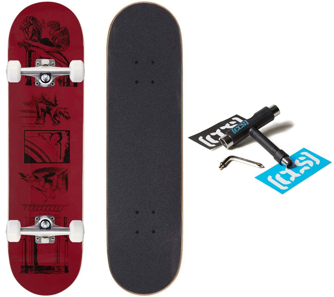 [CCS] Gargoyle Skateboard Complete - Red - 7.75