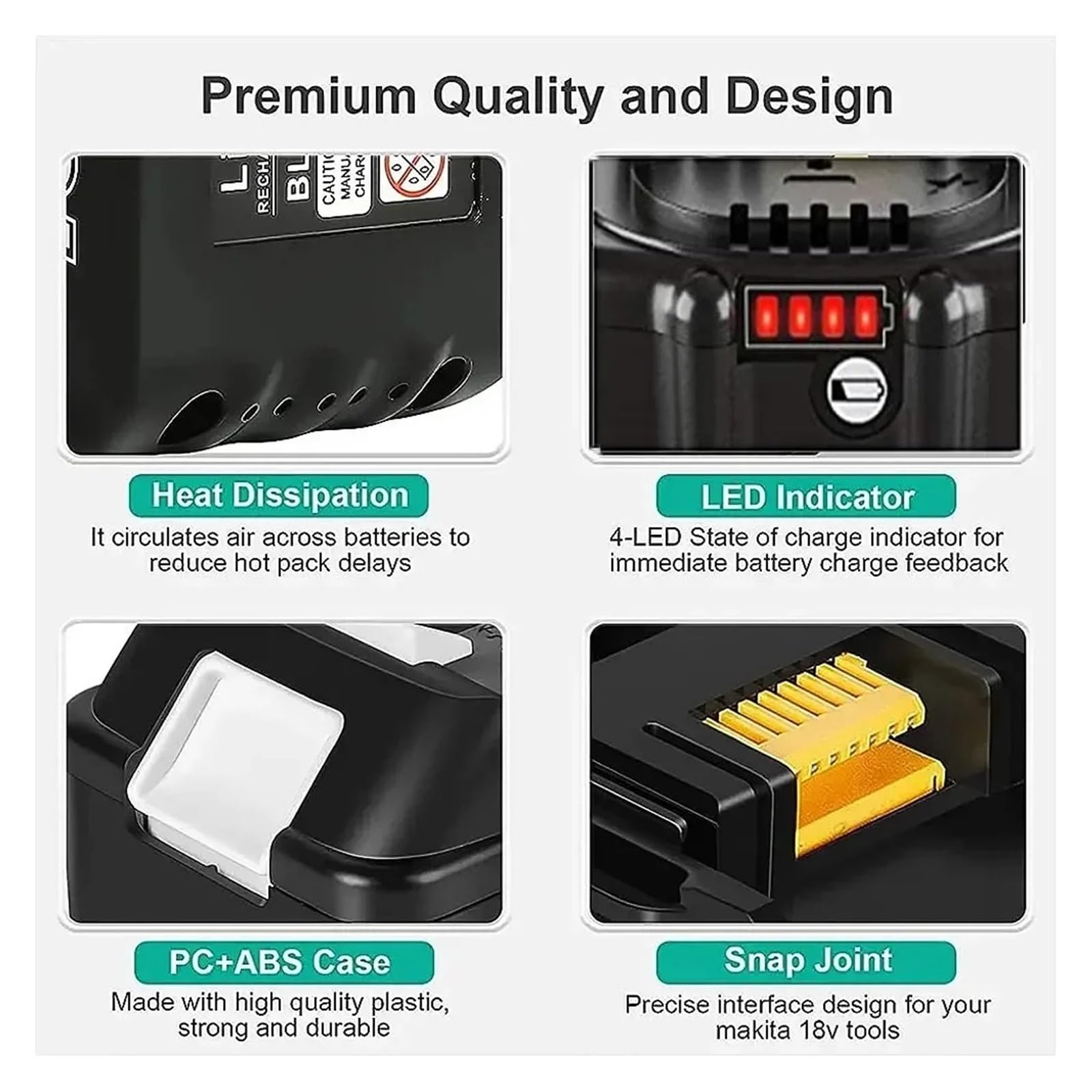 Batteria ricaricabile for elettroutensili da 18 V
