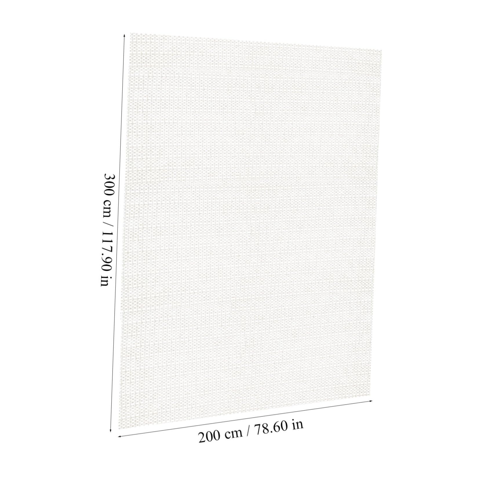 Hemobllo Tapis Antidérapant en PVC Blanc 200x300cm pour Couloir, Protège Le Sol et Empêche Le Glissement Bouclage du Tapis
