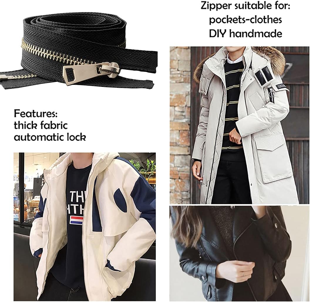 20/30/40/50/60/70/80 センチメートル 5# カラフルなオープンエンドオートロック金属ジッパー DIY 手芸衣類ポ