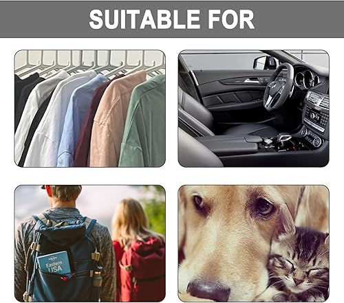 Miniatura 5 de infisu Bola de rodillo reutilizable para pelo de mascotas, removedor de pelusa de gel lavable para ropa, removedor portátil de pelo de mascotas para