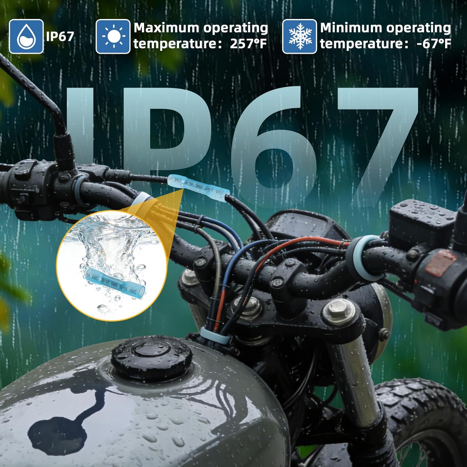 Heat Shrink Butt Connectors 1500 PCS Kit – Waterproof, Insulated Crimp Splices for 12-10, 16-14, 22-16 AWG Wire | Secure Connections for Automotive, Marine, Home & DIY Electrical Projects