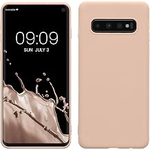 kwmobile Case Compatible with Samsung Galaxy S10 Case - Soft Slim Protective TPU Silicone Cover - Coconut Swirl