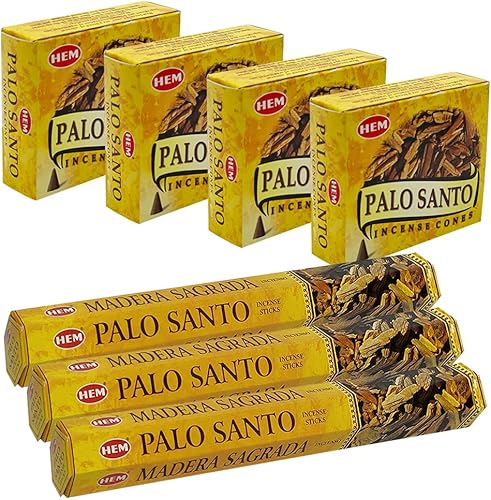Miniatura 4 de Palo Santo - Varillas de incienso y conos variados con soporte para quemador de Hem Inciense Trumiri para manchas y aroma