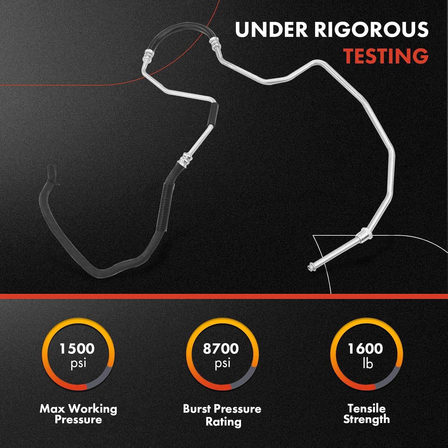 A-Premium Power Steering Return Hose Line Assembly Compatible with Buick LaCrosse 2012 2013 2014, 3.6L, Cooler To Reservoir