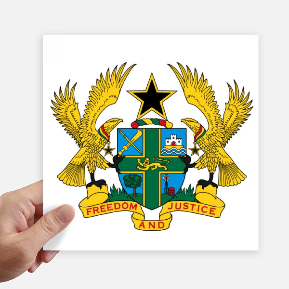 Stickers Ghana Afrique de 20cm pour personnaliser votre valise, ordinateur et moto 4pcs