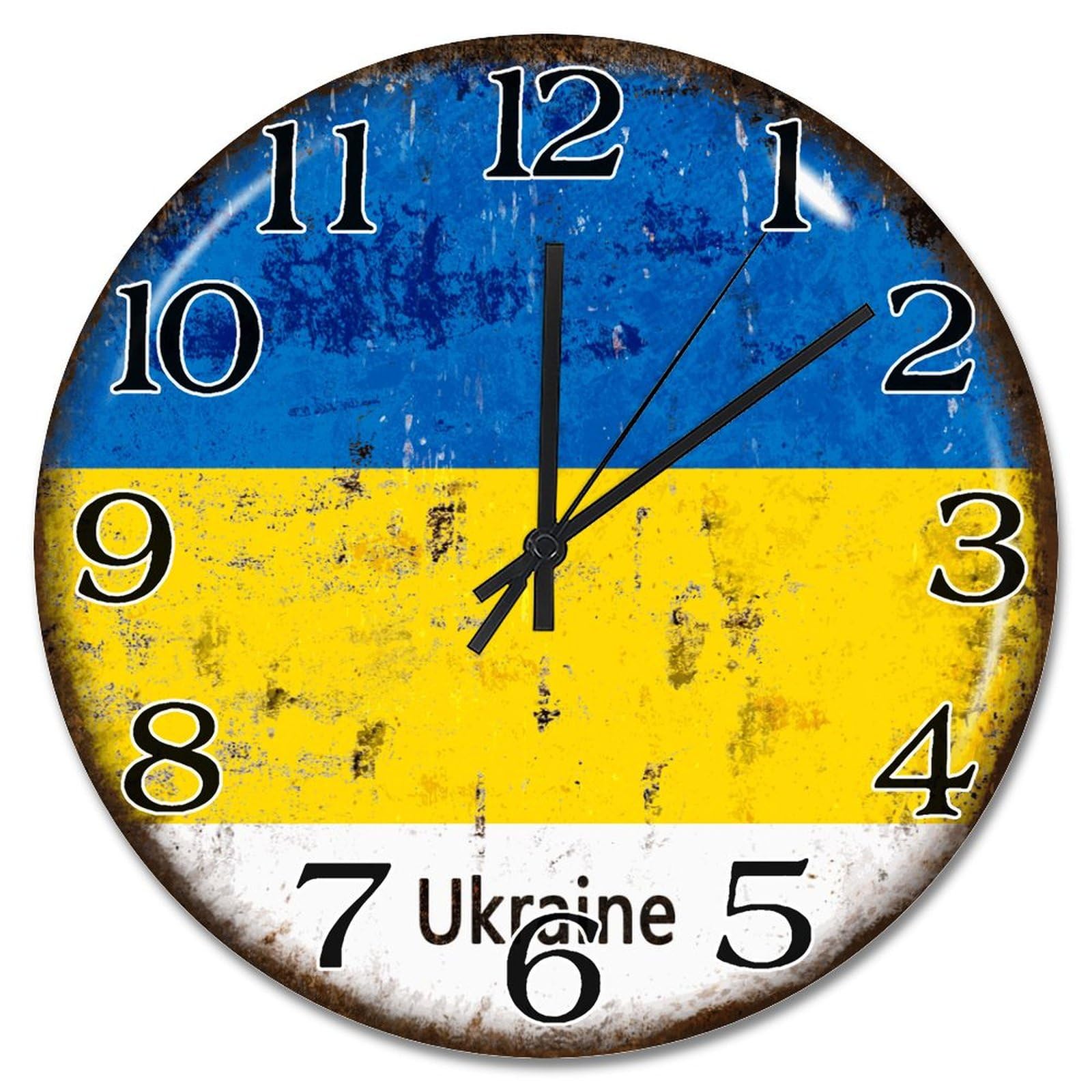 Horloge murale souvenir de l'Ukraine pour décorer un salon chaleureux
