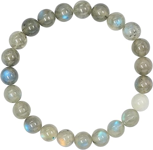 Miniatura 146 de Amazing Gemstone Pulsera de cristal para mujeres y hombres, pulsera de cristal curativo de protección, pulsera elástica con cuentas de piedras