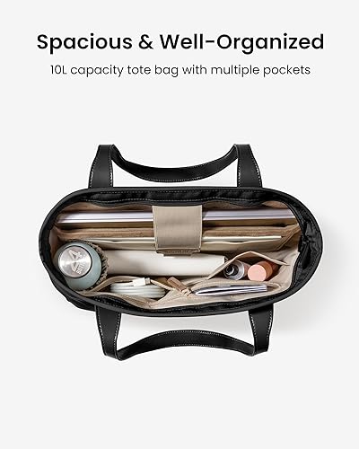 Vista 3 de tomtoc Laptop Tote Bag for Women, 13-16 Inch Water-resistant Laptop Work Tote with Device Compartment, 10L-18L Shoulder Bag