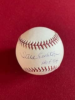 Steve Carlton, Autographed" (MLB) Official Baseball w/HOF INS. (Scarce) - Autographed Baseballs