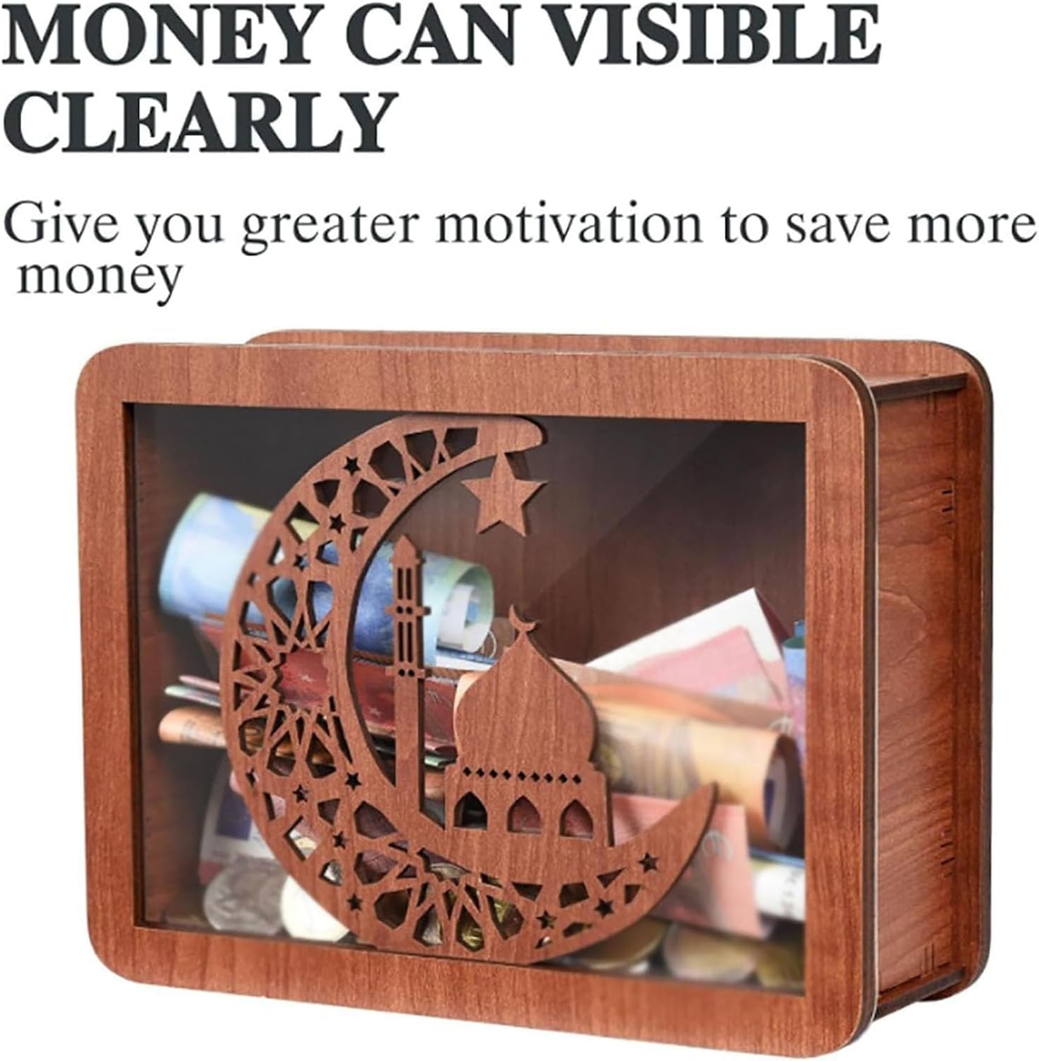 10000 貯金 チャレンジボックス 写真ディスプレイ付き カスタマイズ可能 木製貯金箱 大人 子供用 貯金箱 男の子と女の子向け Amazon |  貯金箱、木製貯金箱、数字の目盛り付き10,000貯蓄チャレンジ貯金箱、マネーターゲットと数字付き木製貯金箱、木製キャッシュセーバー ...