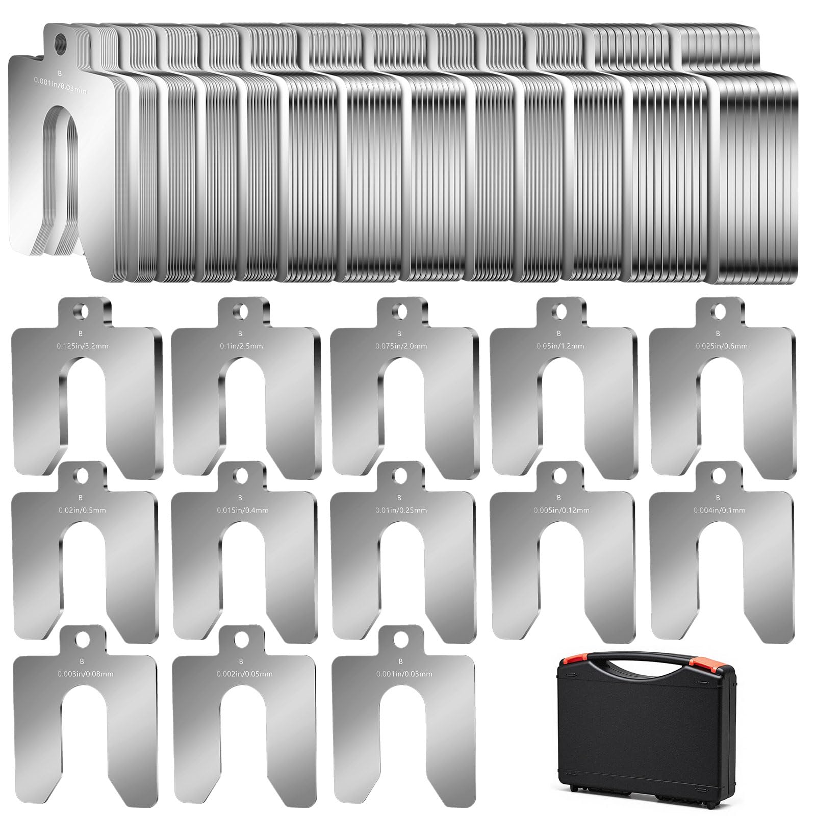 Stainless Steel Shims Kit - 40 Pcs -10