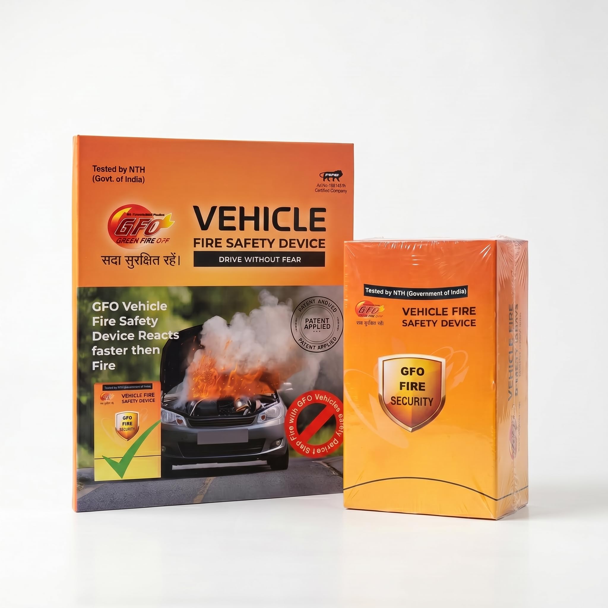 GFO Vehicle Fire Safety Device Car Fire Extinguisher Self Activate 3-5 sec 800g 1pcs-image-17
