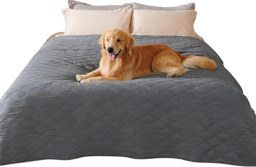 Miniatura 17 de Luciphia - Manta para sofá 100% impermeable para perros, protector antideslizante para sofá para mascotas, alfombra para sofá para cachorros y gatos