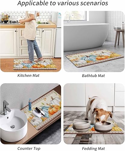 Miniatura 9 de Tapete rústico del suroeste para bañera, antideslizante, de secado rápido y absorbente, tierra de diatomeas, cocina, ducha, fregadero, lavable,