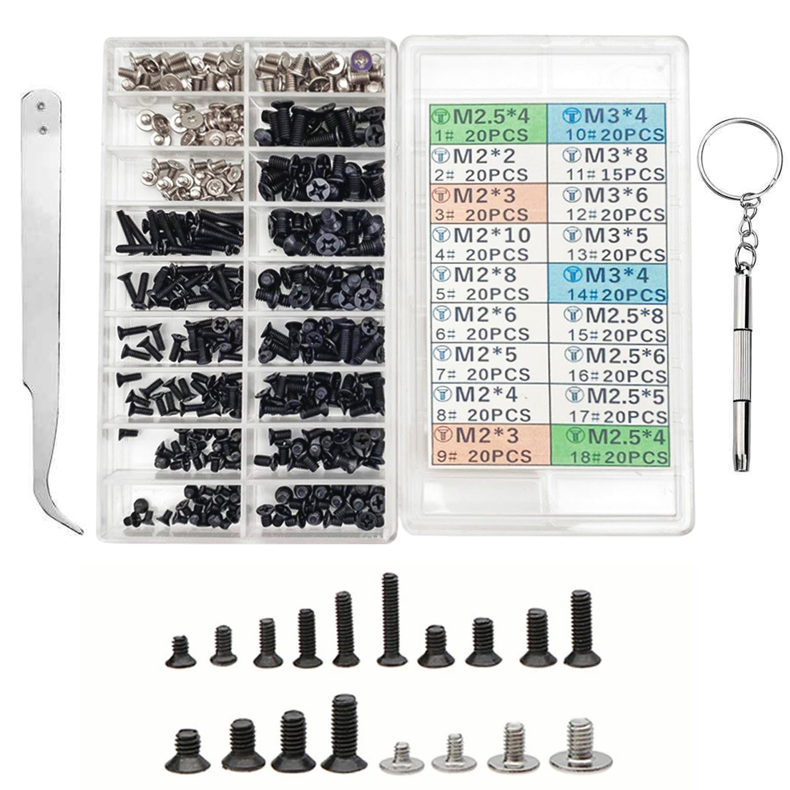 Set 355 Viti Per Computer - M2 M2.5 M3 Per HDD, SSD, Laptop E PC - Foto 2
