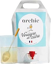 Archie, Recharge Vinaigre de Cidre de pomme Biologique, 1L. Digestion, Glycémie. Système immunitaire. Made in France. Cure 100 jours.