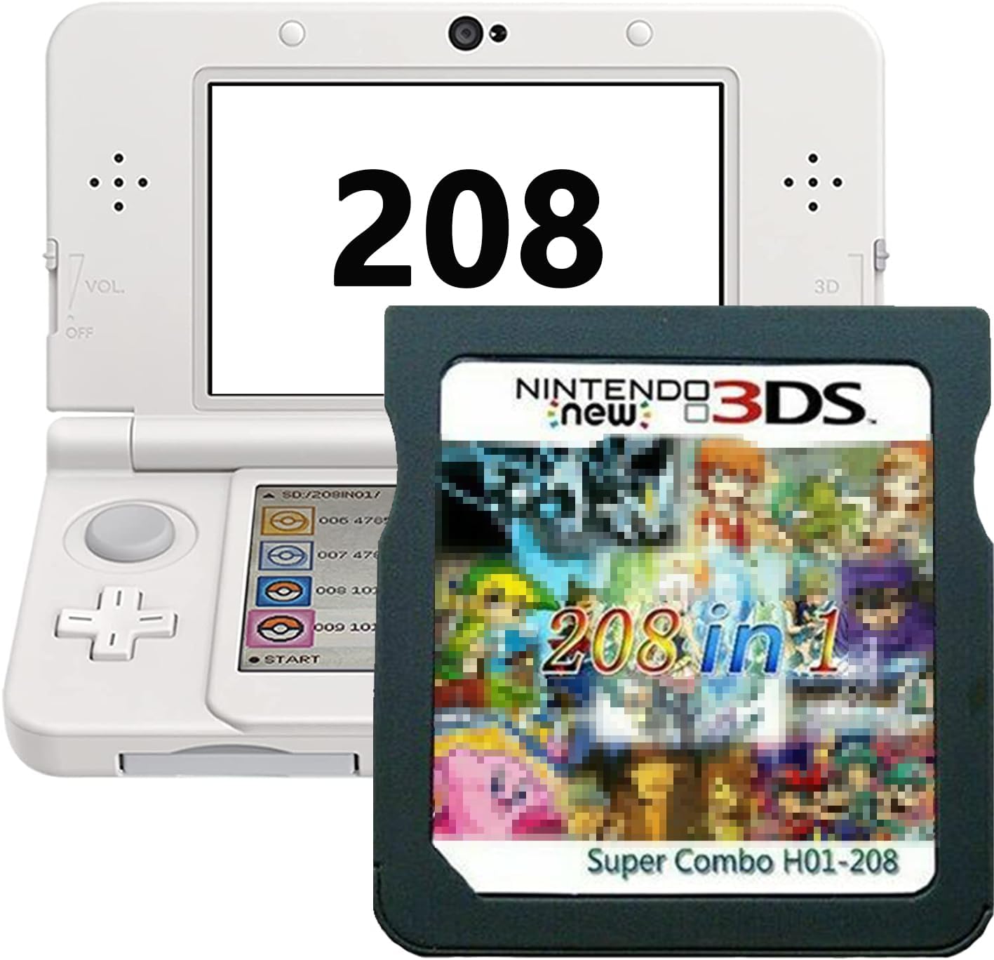 208 In 3ds 200 Games In 208 486 In MULTI CART Super Combo Video