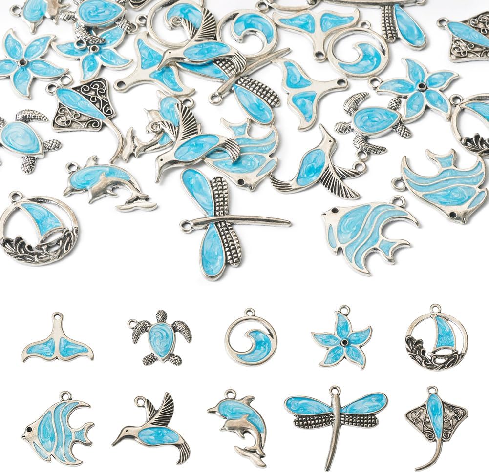 Cute Animal Enamel Charms Colorful Zoo Sea Animal Metal Jewelry