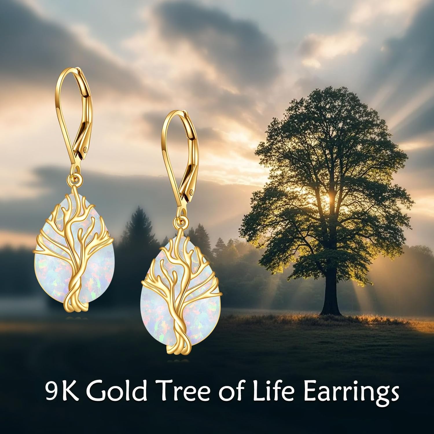 DOVRAN 10K 14K Solid Gold Leverback Earrings for Women Real Yellow Gold Filigree Dangle Earrings Trendy Jewelry Birthday Christmas Gifts for Wife Mom