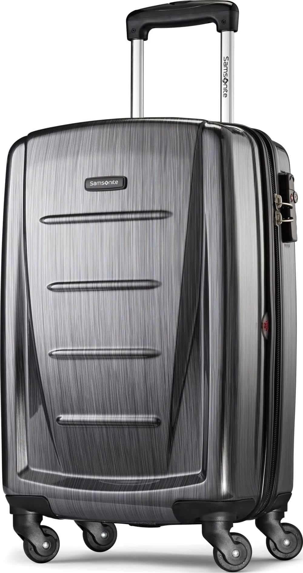 Winfield 2 - 20-Inch Hardside Luggage with 360° Spinner Wheels, TSA Lock, Airline Approved - Charcoal