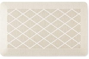 Martha Stewart Miles Modern Diamond Washable Anti-Fatigue Air-Infused Kitchen Mat