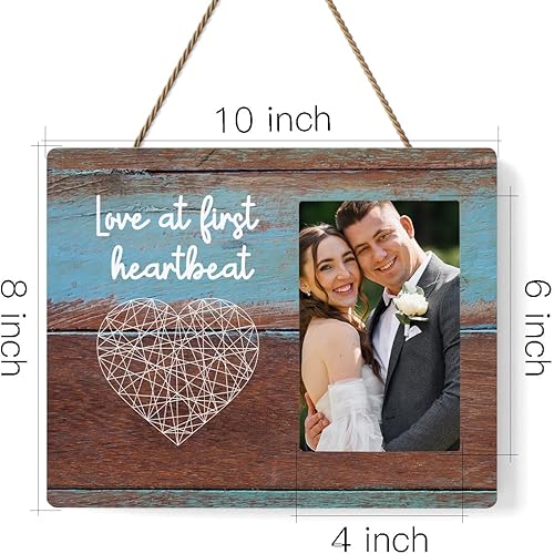 Miniatura 2 de IAXIC Marcos de pared para mesa de nueva mamá, marcos de fotos de ultrasonido, regalos de revelación de género, regalos para padres recién nacidos,