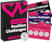 Couples Games for Adults – Position Challenges Scratch Off Cards, 40 Spicy Dares & Romantic Adventures for Couples to Build Deeper Intimacy, Fun Date Night Game, Valentines Gifts for Him & Her