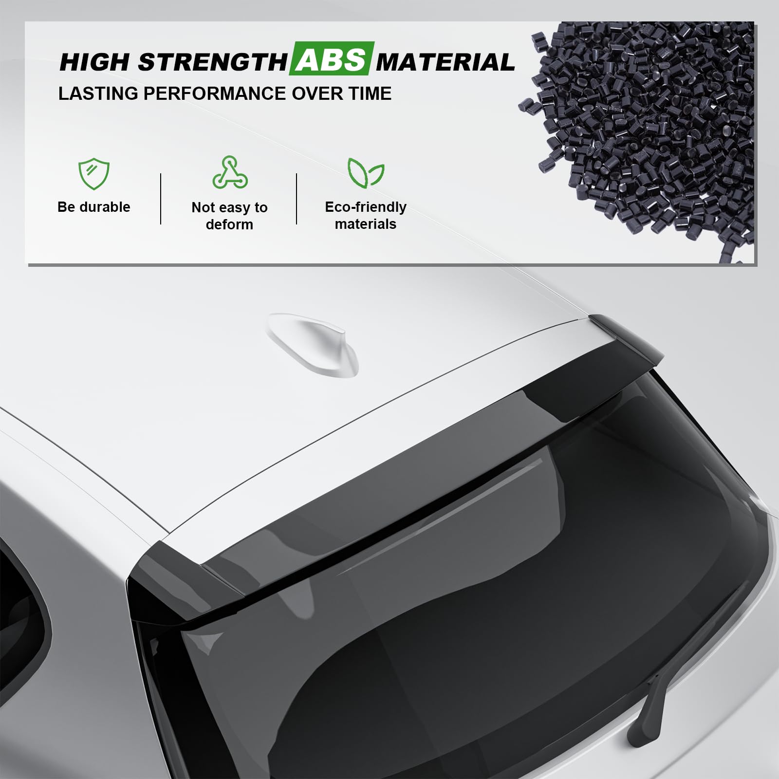 Fit for 1 Series 118i 125i F20 F21 2011-2018 Spoiler posteriore per auto, alettone per spoiler in ABS nero per auto, spoiler per bagagliaio posteriore, adatto per accessori F20 F21